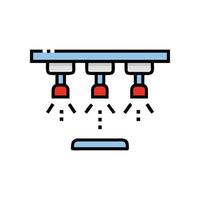 Fire Sprinkler System Icon for Safety vector