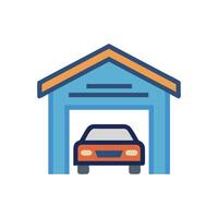 Garage Icon for Home Design vector
