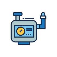 Creative Gas Meter Icon for Design vector