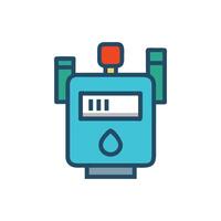 Gas Meter Icon for Energy Use vector