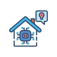 Home AI Assistant Icon for Technology vector