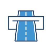 Highway Access Icon for Transportation vector
