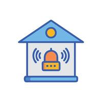 Home Alarm System Icon for Security vector