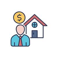 Unique Home Buyer Icon for Design vector
