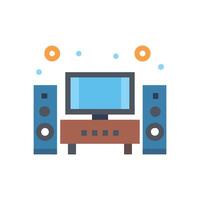 Home Theater Icon for Entertainment vector