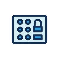Keypad Lock Icon for Security vector