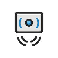 Stylish Motion Sensor Icon vector
