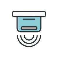 Unique Motion Sensor Icon for Home vector