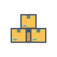Unique Packing Boxes Icon for Moving vector