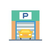 Creative Parking Garage Icon vector
