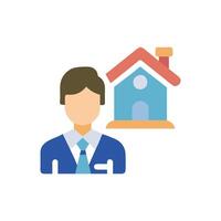Stylish Property Consultant Icon vector