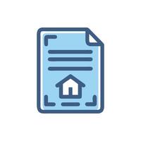 Unique Property Deed Icon for Legal Use vector