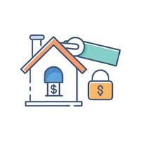 Creative Property Foreclosure Icon vector