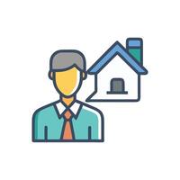 Unique Property Consultant Icon for Design vector