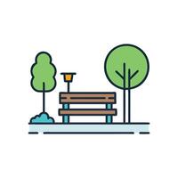 Creative Public Park Icon for Design vector