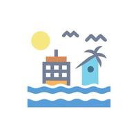 Stylish Resort Icon for Design vector