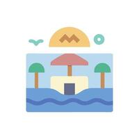 Creative Resort Icon for Hospitality vector