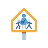 Creative School Zone Icon for Design vector