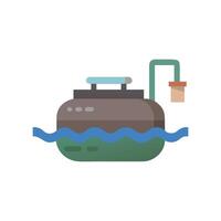 Stylish Septic Tank Icon for Management vector