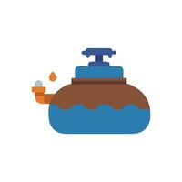Creative Septic Tank Icon for Design vector
