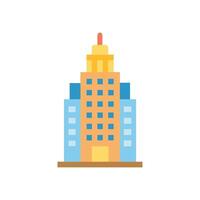 Stylish Skyscraper Icon for Design vector