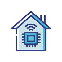 Smart Home Hub Icon for Connectivity vector
