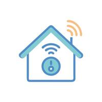 Creative Smart Home Icon for Automation vector