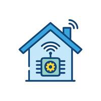 Unique Smart Home Icon for Technology vector