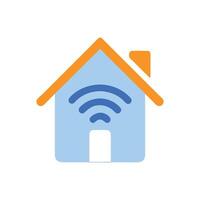 Stylish Smart Home Icon for Design vector