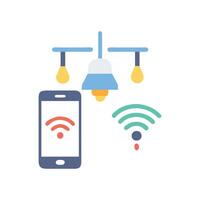 Creative Smart Lighting Icon for Design vector