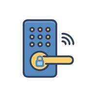 Unique Smart Lock Icon for Security vector