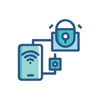 Unique Smart Security System Icon for Home vector