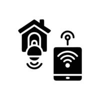 Creative Smart Security System Icon vector