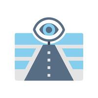 Street View Icon for Navigation vector