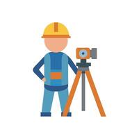 Stylish Surveyor Icon vector