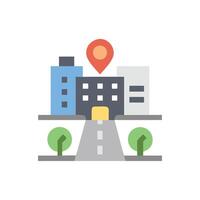 Unique Street View Icon for Navigation vector