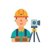 Unique Surveyor Icon for Land Use vector