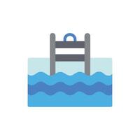 Swimming Pool Icon for Recreation vector
