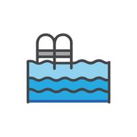 Creative Swimming Pool Icon for Design vector
