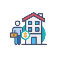 Creative Tenant Icon for Housing vector