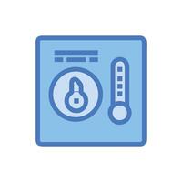 Stylish Thermostat Icon for Control vector