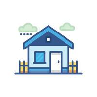 Stylish Tiny House Icon vector
