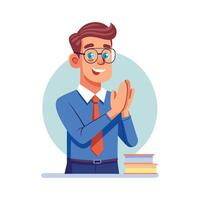 Educator Clapping to Capture Attention vector