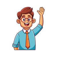 Instructor Motivating Students with Kindness vector