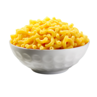 A bowl of mac and cheese isolated on transparent background png