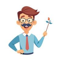 Engaging Tutor Using Mustache for Student Interaction vector