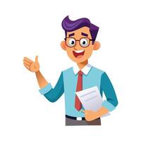 Inspiring Teacher Presenting Paper for Learning vector