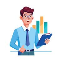Creative Educator Highlighting Report for Teaching vector