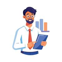 Inspiring Teacher Showcasing Report for Learning vector