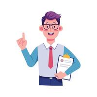 Creative Educator Highlighting Report Card for Teaching vector